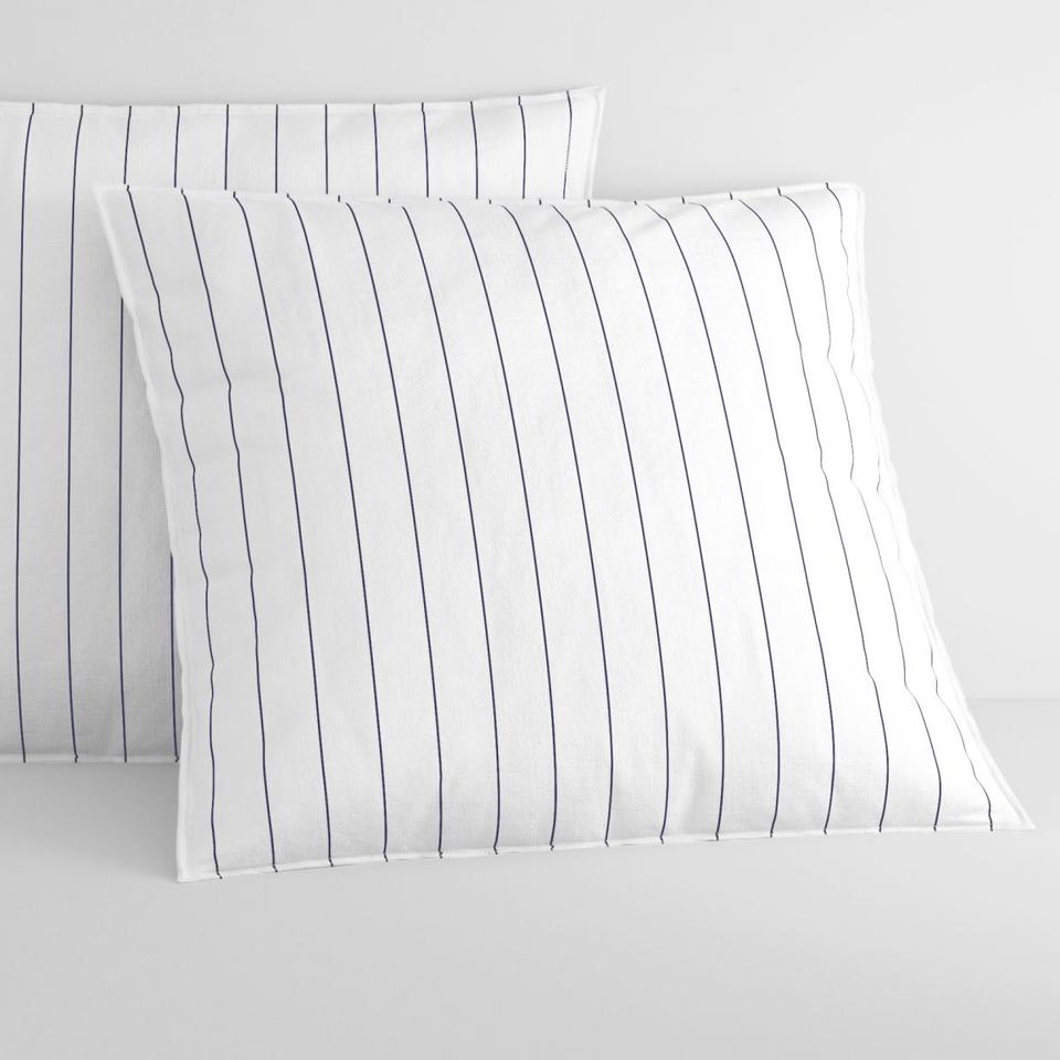 Sheridan Bayley Stripe Washed Percale European Pillowcase Pair