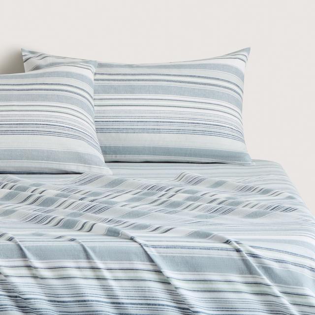 Sheridan Flannelette Textured Stripe Sheet Set
