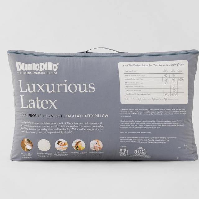 Dunlopillo Luxurious Latex High Profile Firm Feel Pillow