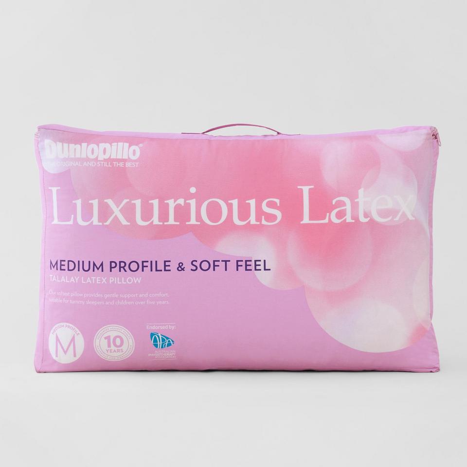 Dunlopillo Luxurious Latex Medium Profile Soft Feel Pillow