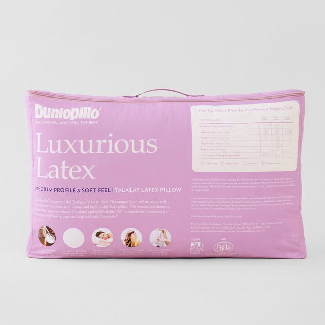 Dunlopillo Luxurious Latex Medium Profile Soft Feel Pillow