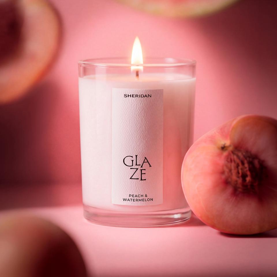 Sheridan Glaze Candle - Peach & Watermelon