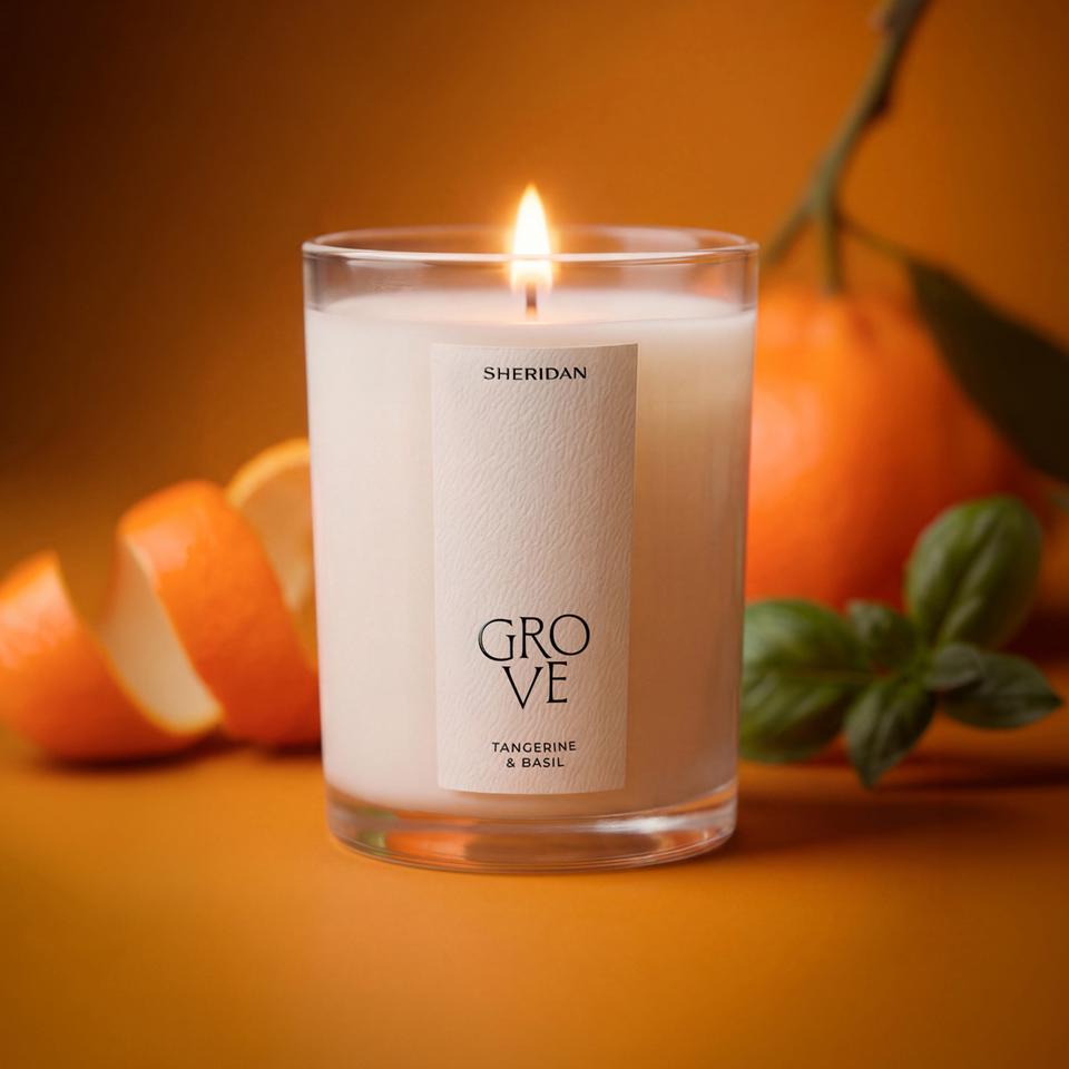 Sheridan Grove Candle - Tangerine & Basil