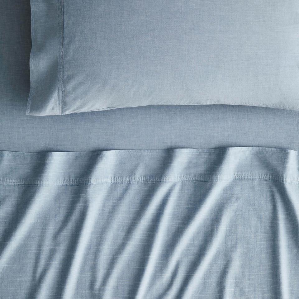 Reilly Fitted Sheet in Chambray