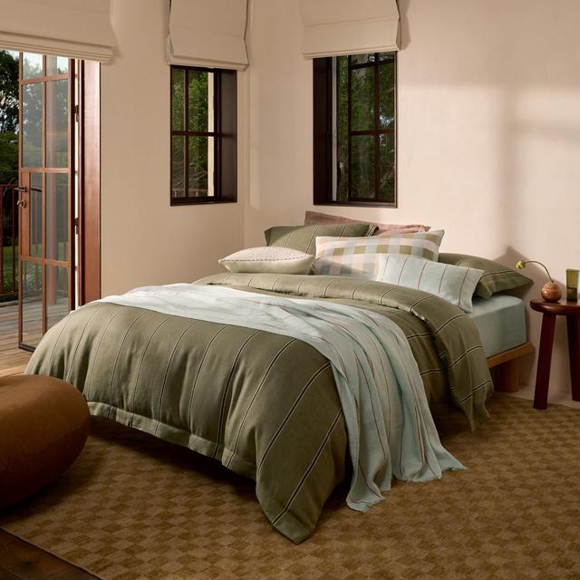 Sheridan Abbotson Linen Stripe Fitted Sheet
