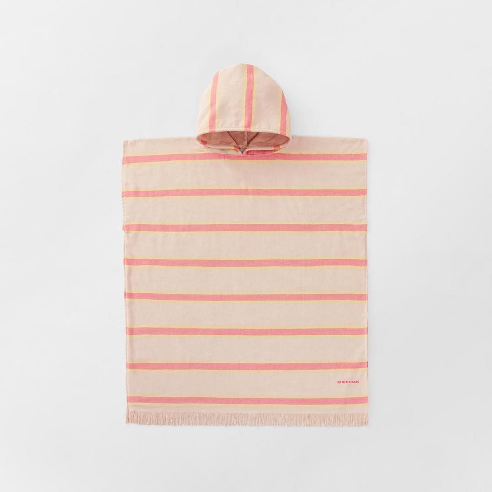 Sheridan Bangalay Poncho in rhubarb
