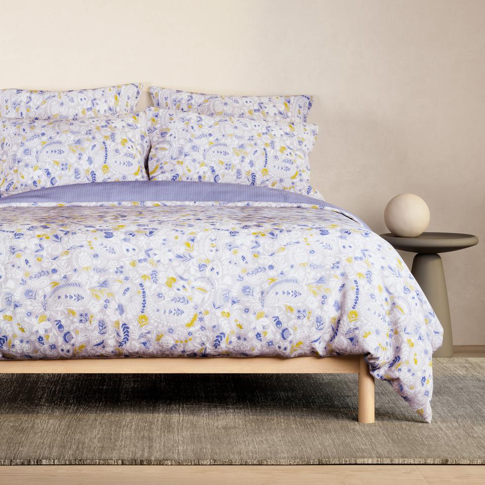 Ennis Quilt Cover Set in Dusty Mauve