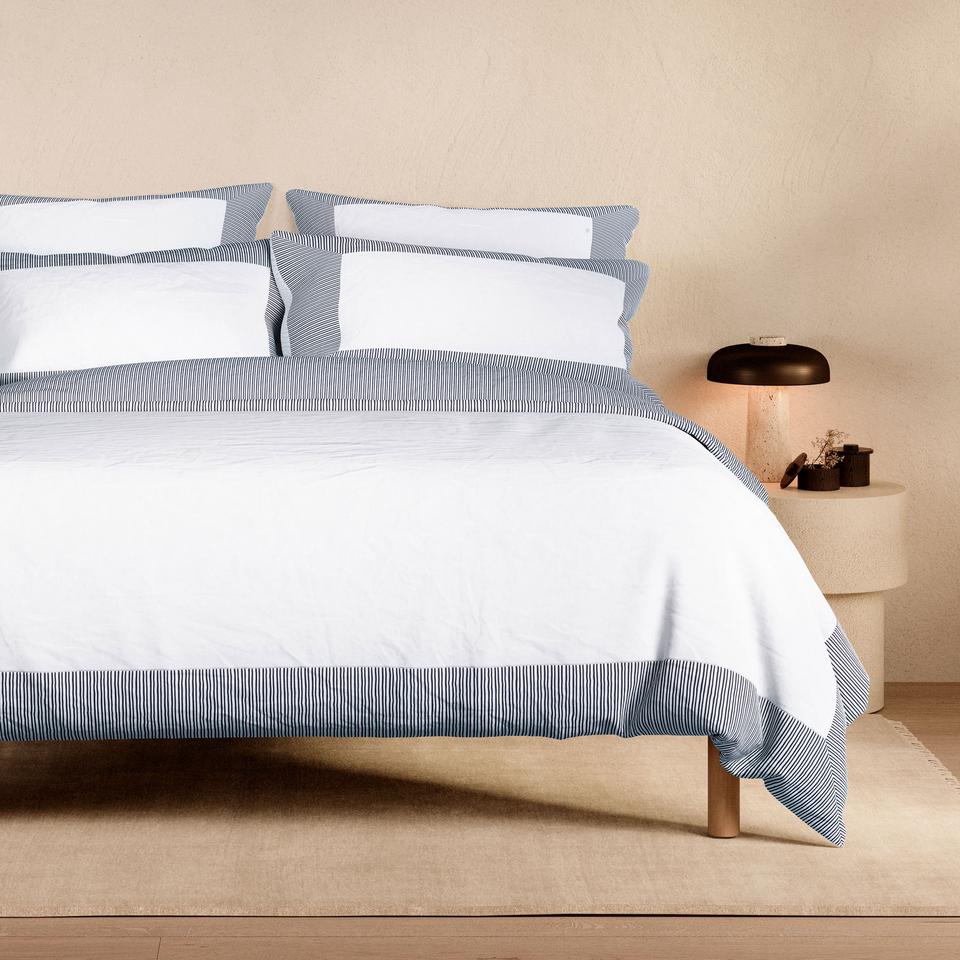 Reframed Quilt Cover in Midnight