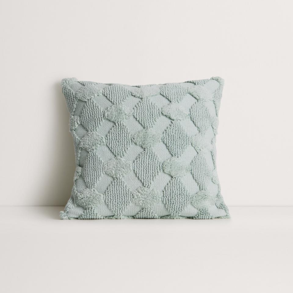 Chesley Square Cushion in Mintcream