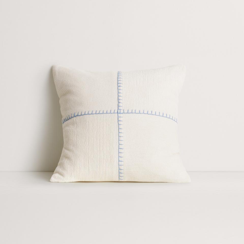 Marvi Square Cushion in Antique White