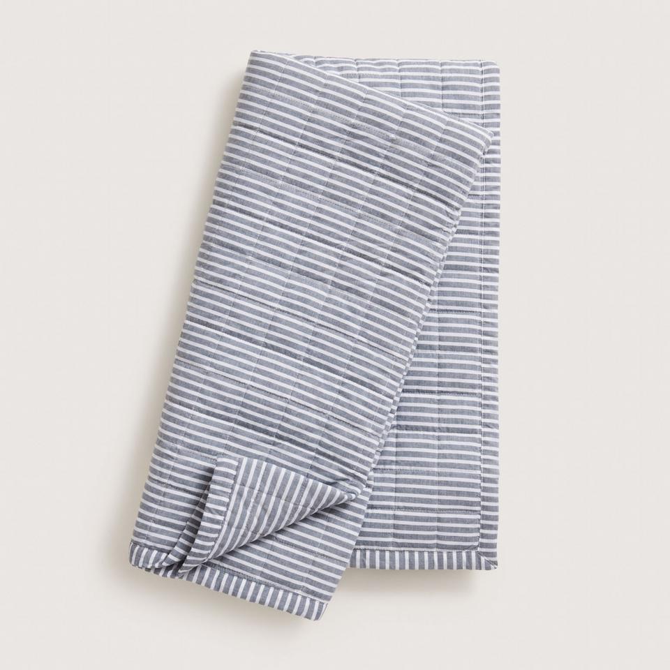Reilly Stripe Pet Blanket in Atlantic