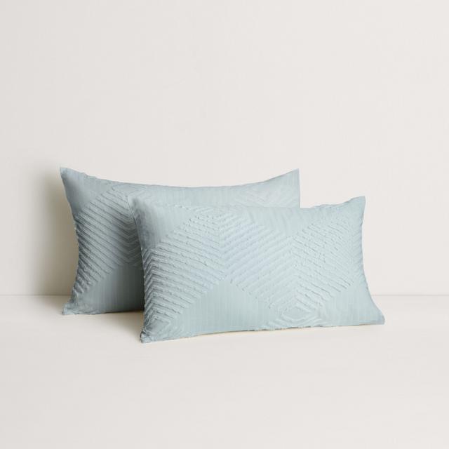 Sheridan Textures Cut Geometric Quilt Cover Set