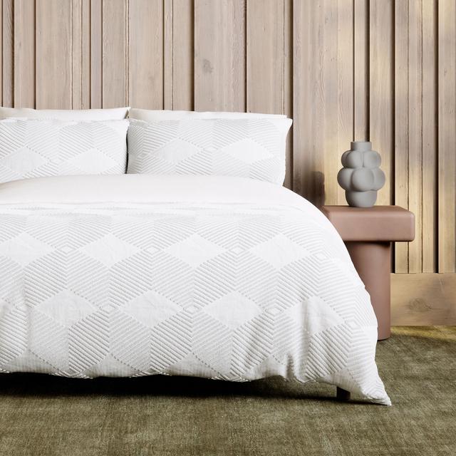 Sheridan Textures Cut Geometric Pillowcase Pair