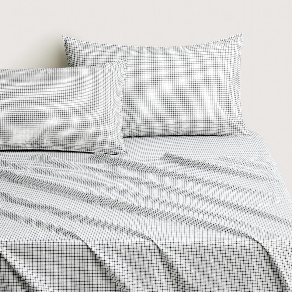 Bayley Windowpane Sheet Set in Midnight