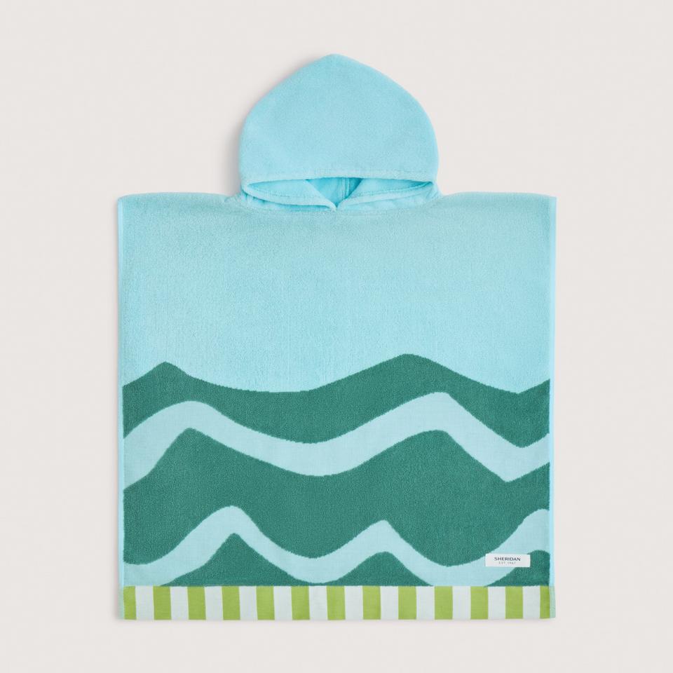 Sunscape Kids Beach Poncho in Aquatic