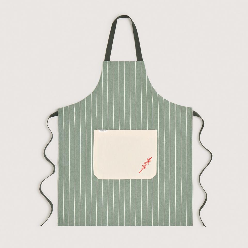 Blaze Apron in Sea Green
