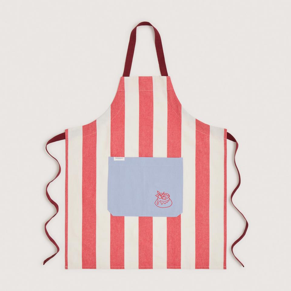 Zest Apron in Scarlet