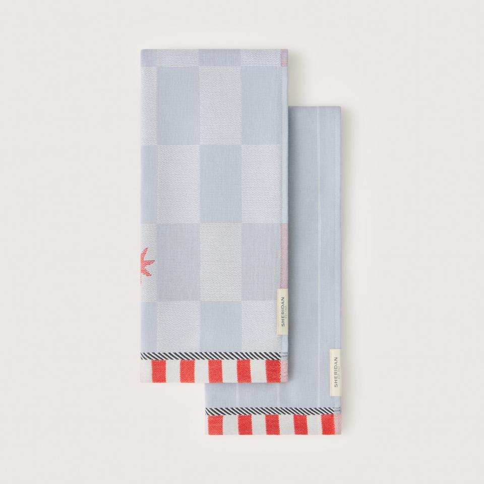 Starlit Tea Towel Set - Two Pack in Breeze