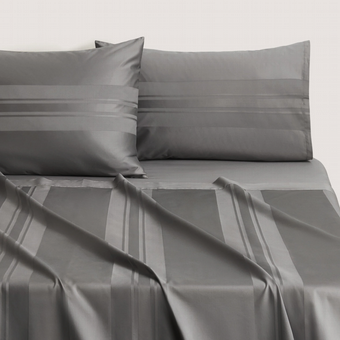 Sheridan 1200TC Millennia Bold Flat Sheet (flint)