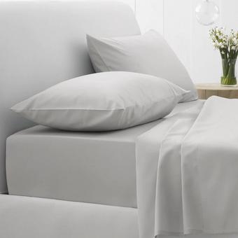 Sheridan 500tc Cotton Sateen Fitted Sheet (Silver)