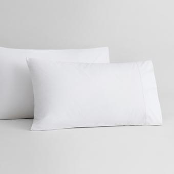 Sheridan 500tc Cotton Sateen Pillowcase (snow)