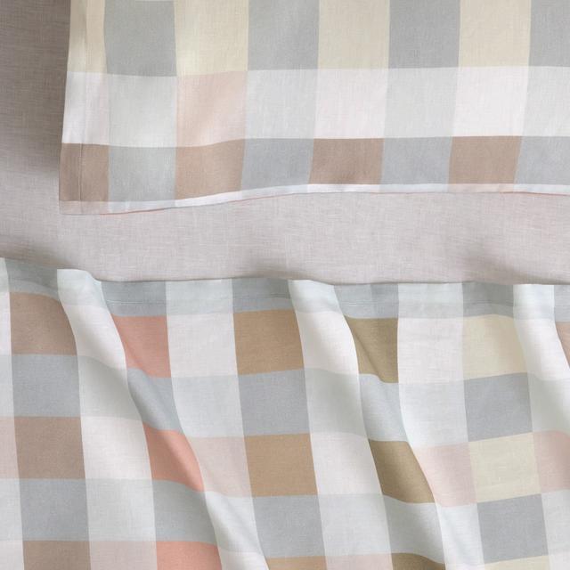 Sheridan Abbotson European Flax Linen Check Flat Sheet