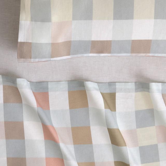Sheridan Abbotson European Flax Linen Check Flat Sheet