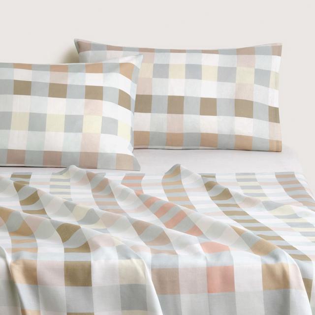 Sheridan Abbotson European Flax Linen Check Pillowcase Pair