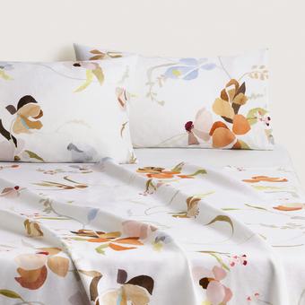 Sheridan Abbotson European Flax Linen Orchid Flat Sheet (multi)