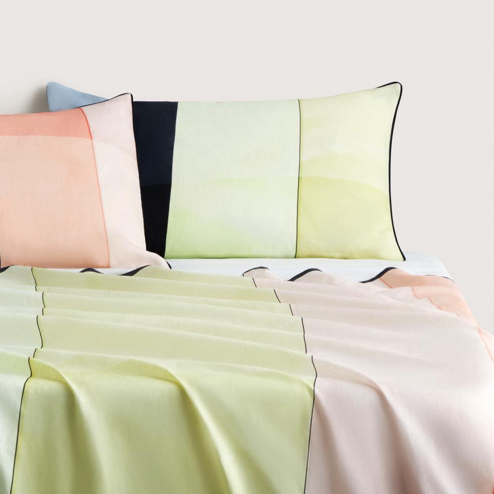 Sheridan Abbotson Linen Abstract Flat Sheet