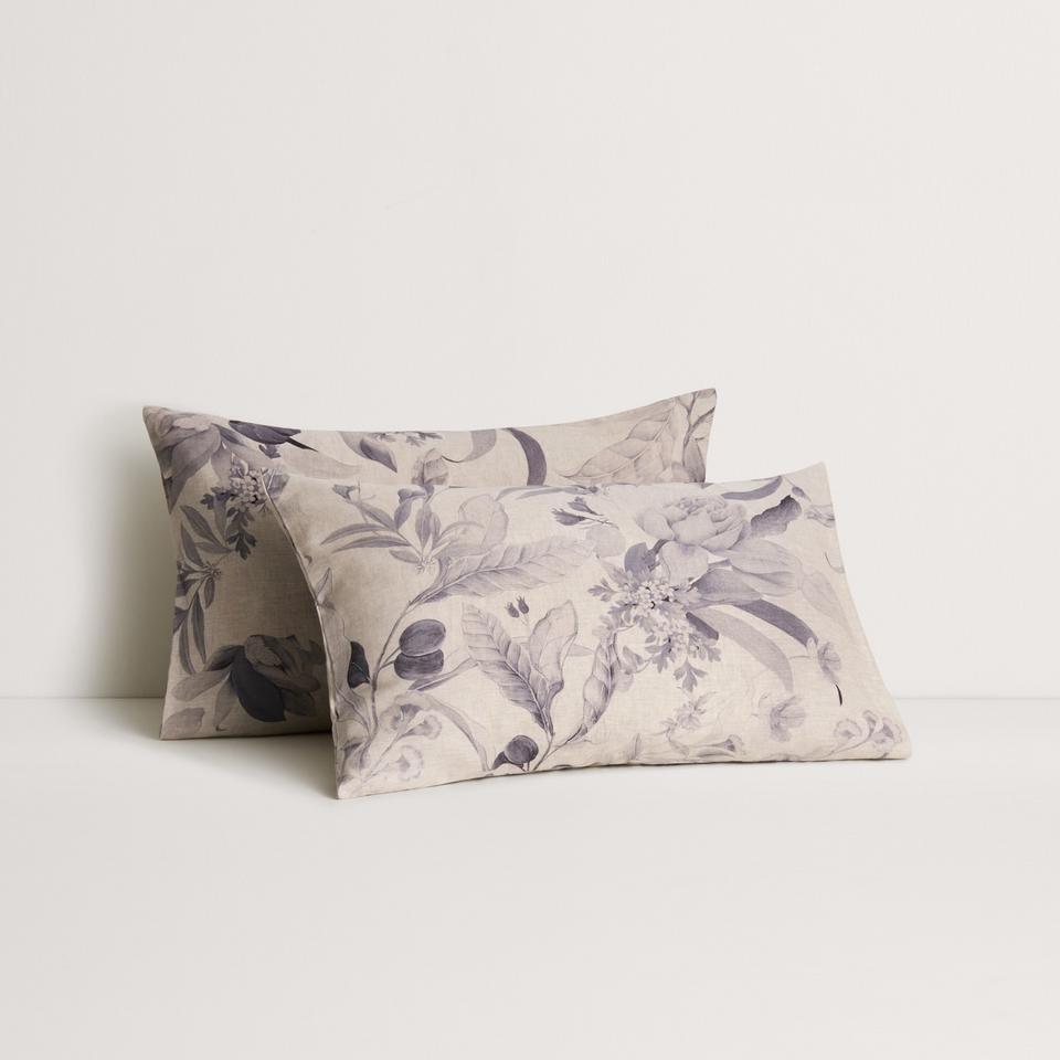 Sheridan Abbotson Linen Flora Pillowcase Pair