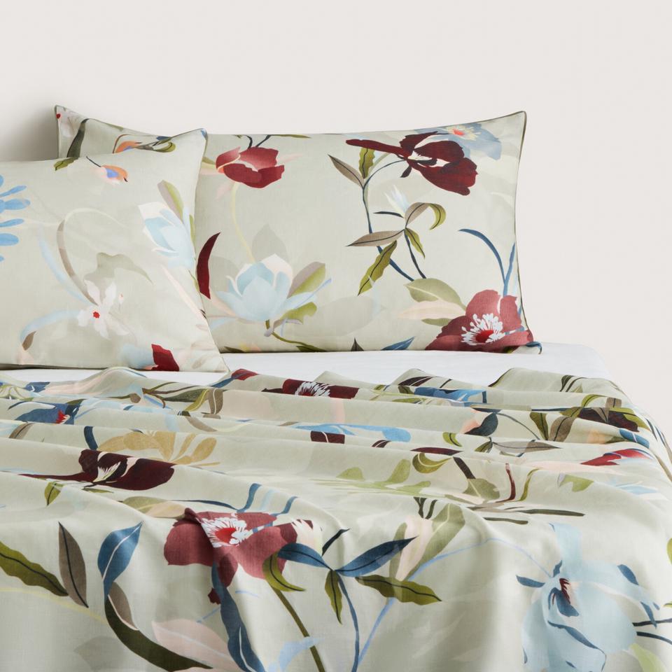 Sheridan Abbotson Linen Florae Flat Sheet