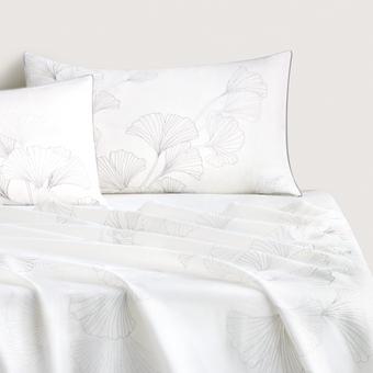 Sheridan Abbotson Linen Gingko Flat Sheet