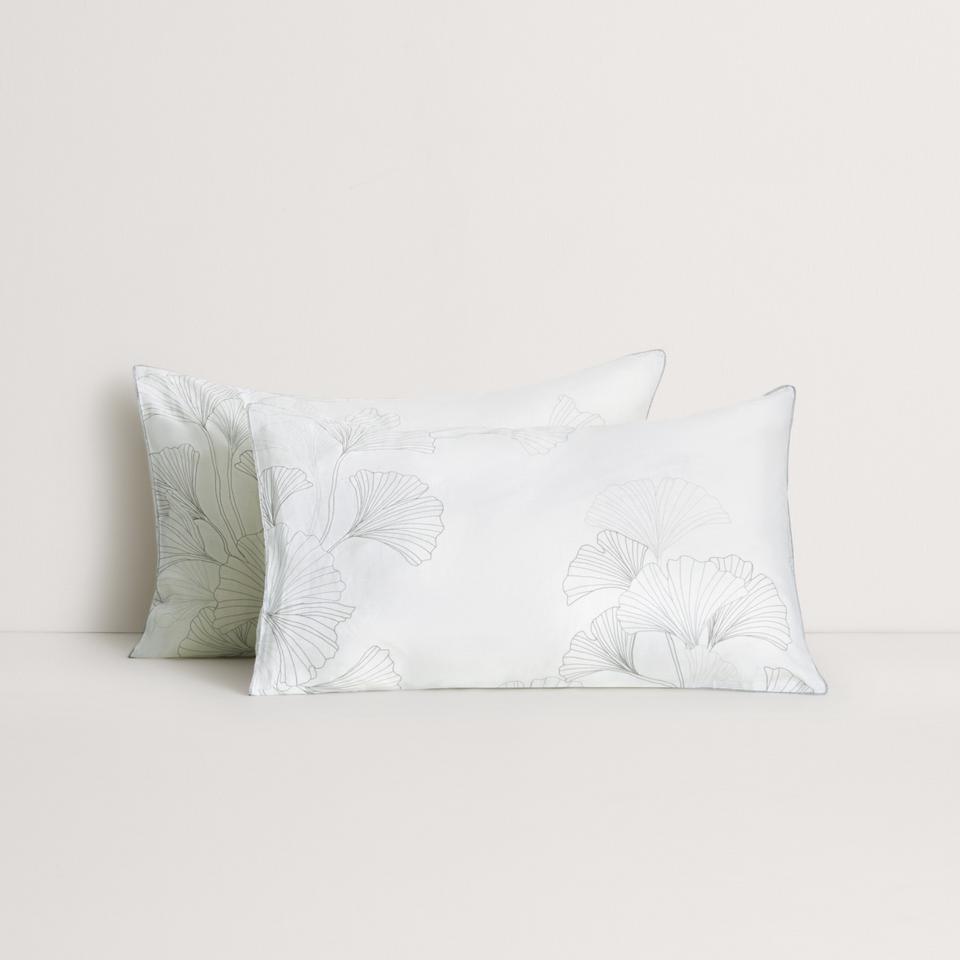 Sheridan Abbotson Linen Gingko Pillowcase Pair