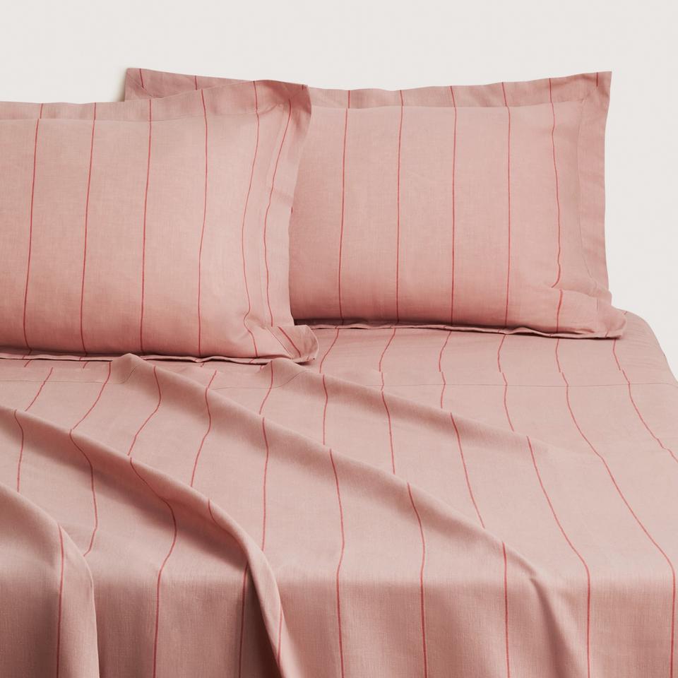 Sheridan Abbotson Linen Stripe Flat Sheet