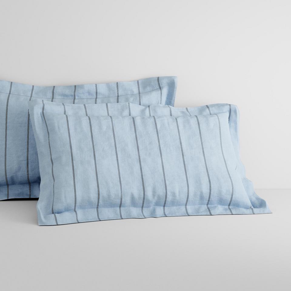 Sheridan Abbotson Linen Stripe Tailored Pillowcase Pair