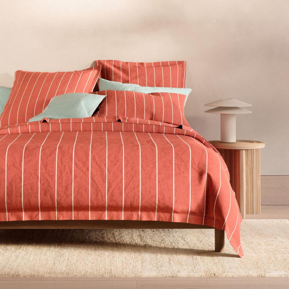 Sheridan Abbotson Linen Stripe Tailored Quilt Cover