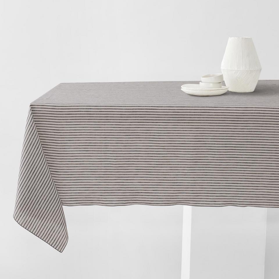 Sheridan Abbotson Linen Ticking Stripe Tablecloth