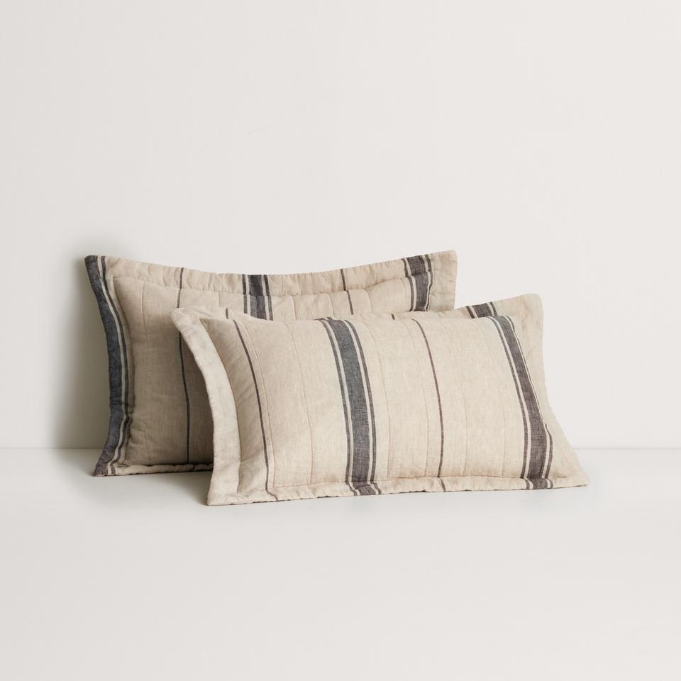 Sheridan Abbotson Linen Wide Ticking Stripe Sham