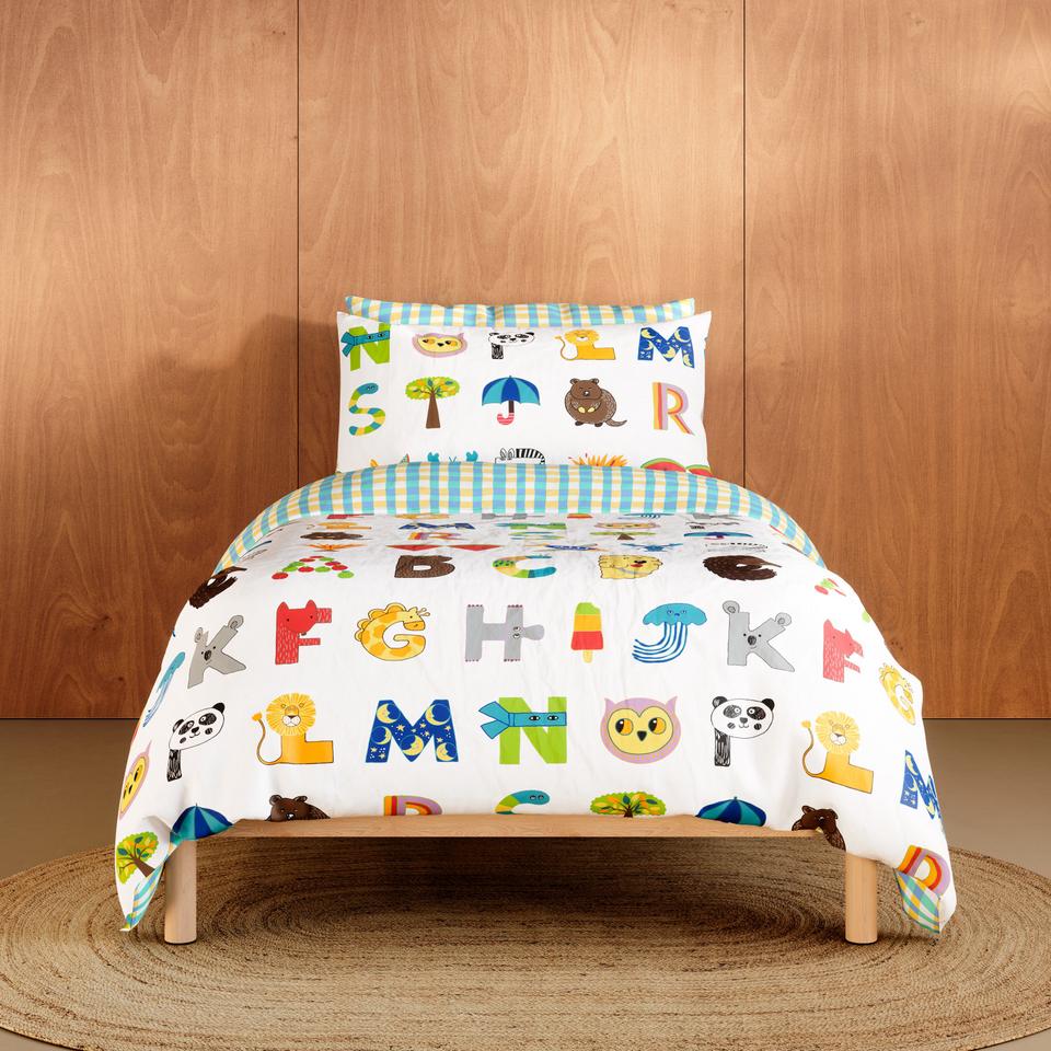 Sheridan Alphabed Kids Quilt Cover Set