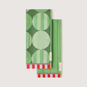 Sheridan Bauble Tea Towel Set - Two Pack (ivy)