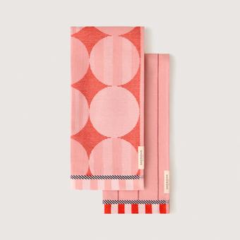 Sheridan Bauble Tea Towel Set - Two Pack (poppy)
