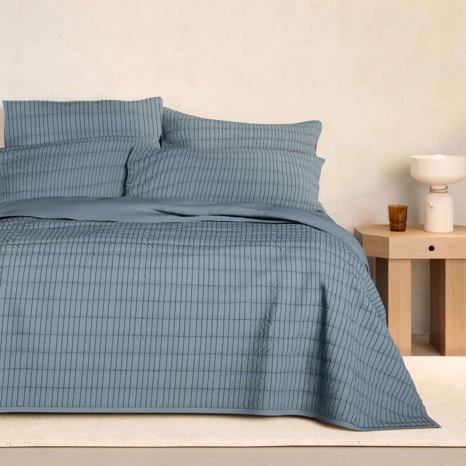 Sheridan Bayley Stripe Washed Percale Bedcover