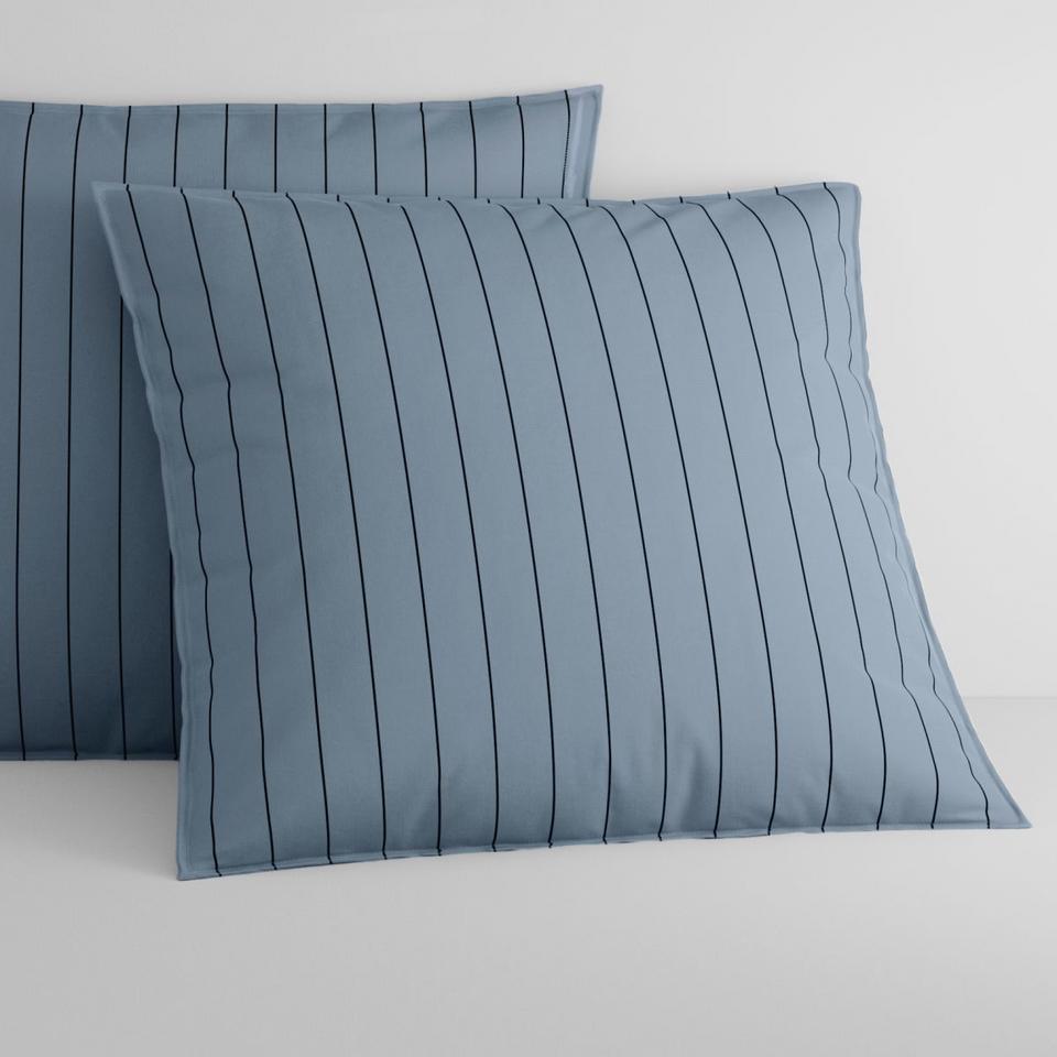 Sheridan Bayley Stripe Washed Percale European Pillowcase Pair