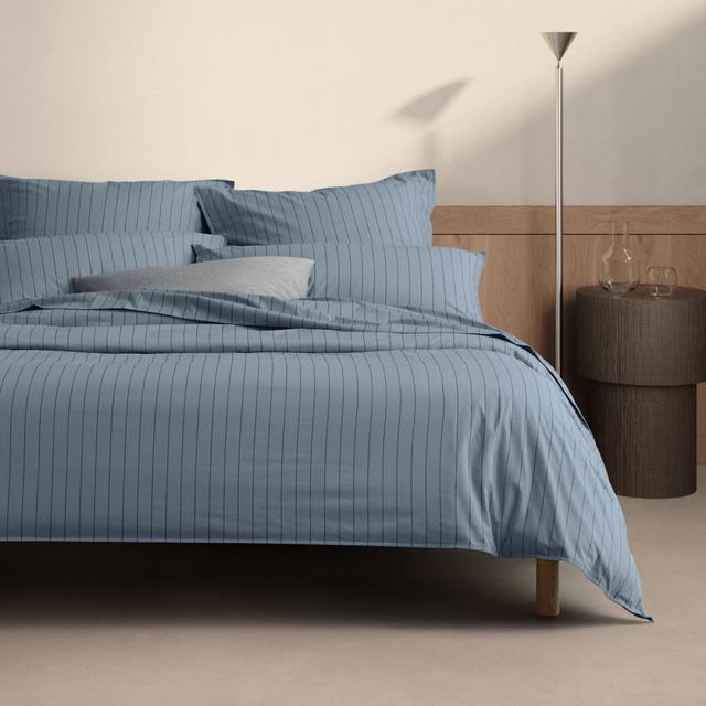Sheridan Bayley Stripe Washed Percale European Pillowcase Pair
