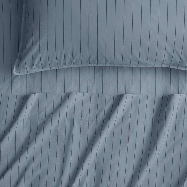 Sheridan Bayley Stripe Washed Percale Pillowcase Pair
