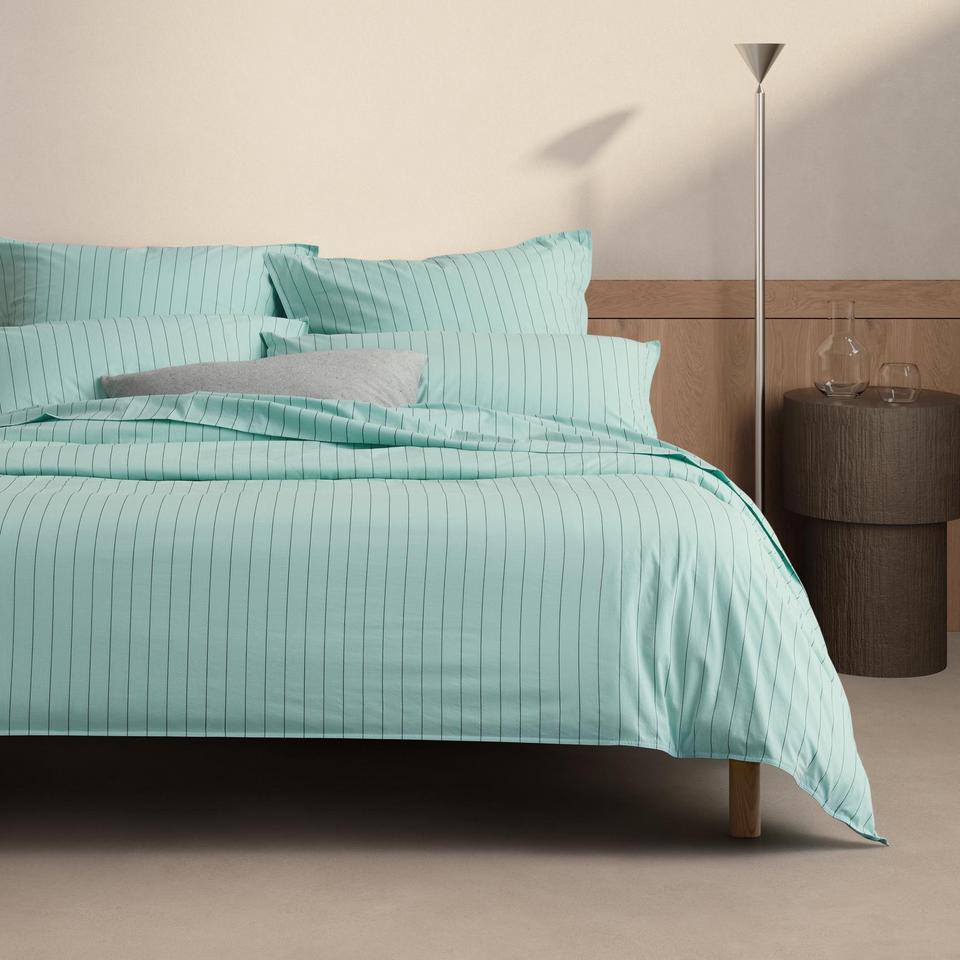 Sheridan Bayley Stripe Washed Percale Quilt Cover Set