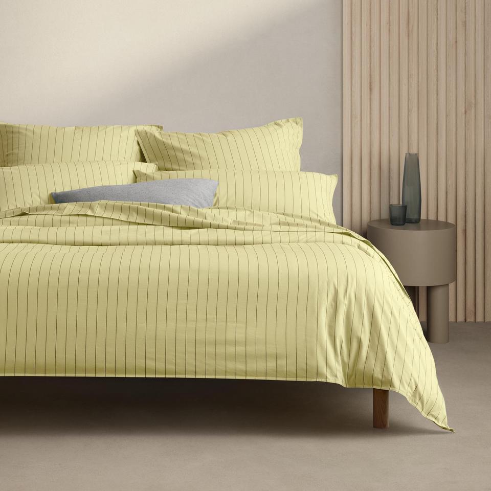 Sheridan Bayley Stripe Washed Percale Quilt Cover Set