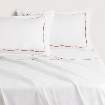 Sheridan Belgrave Flat Sheet (dusty rose)
