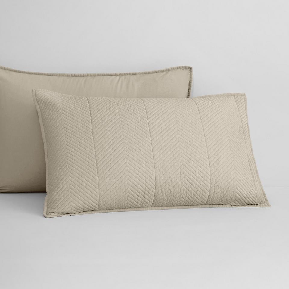Sheridan Burrell Sham in natural